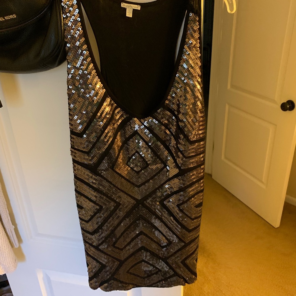 Charlotte Russe sequin tank top large
